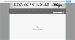 Desktop Screenshot of krzysztofkisala.com